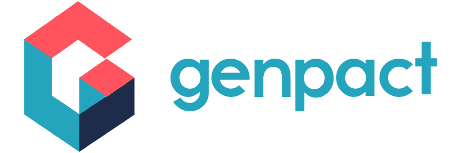Genpact logo representing campus placement partner of DIMTECH