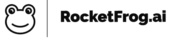 RocketFrog.ai logo as a technology placement partner of DIMTECH